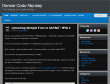 Tablet Screenshot of denvercodemonkey.com